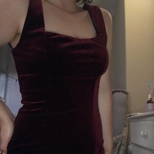 Velvet mini dress